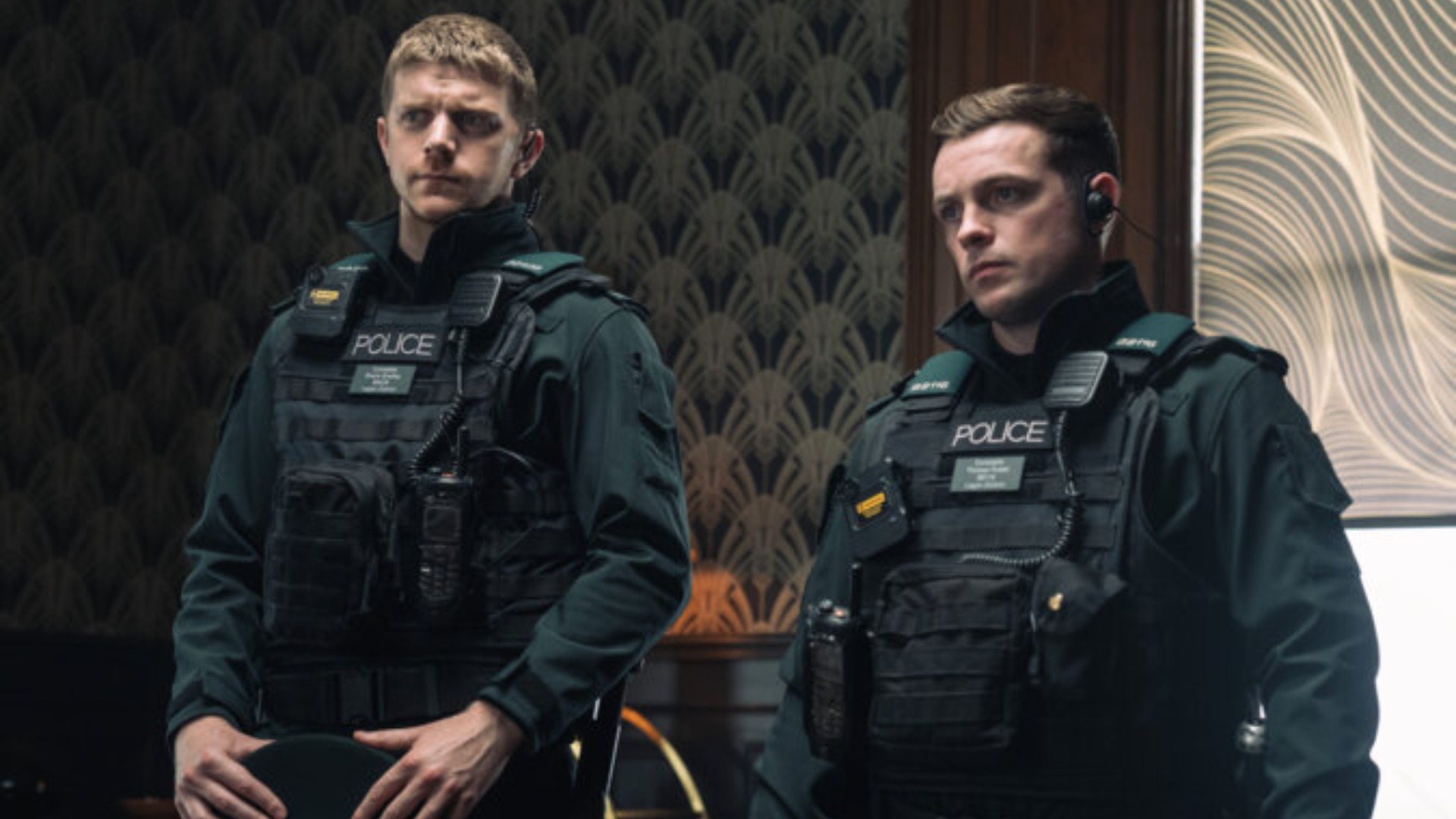 Shane Bradley (FRANK BLAKE), Tommy Foster (NATHAN BRANIFF) in Blue Lights