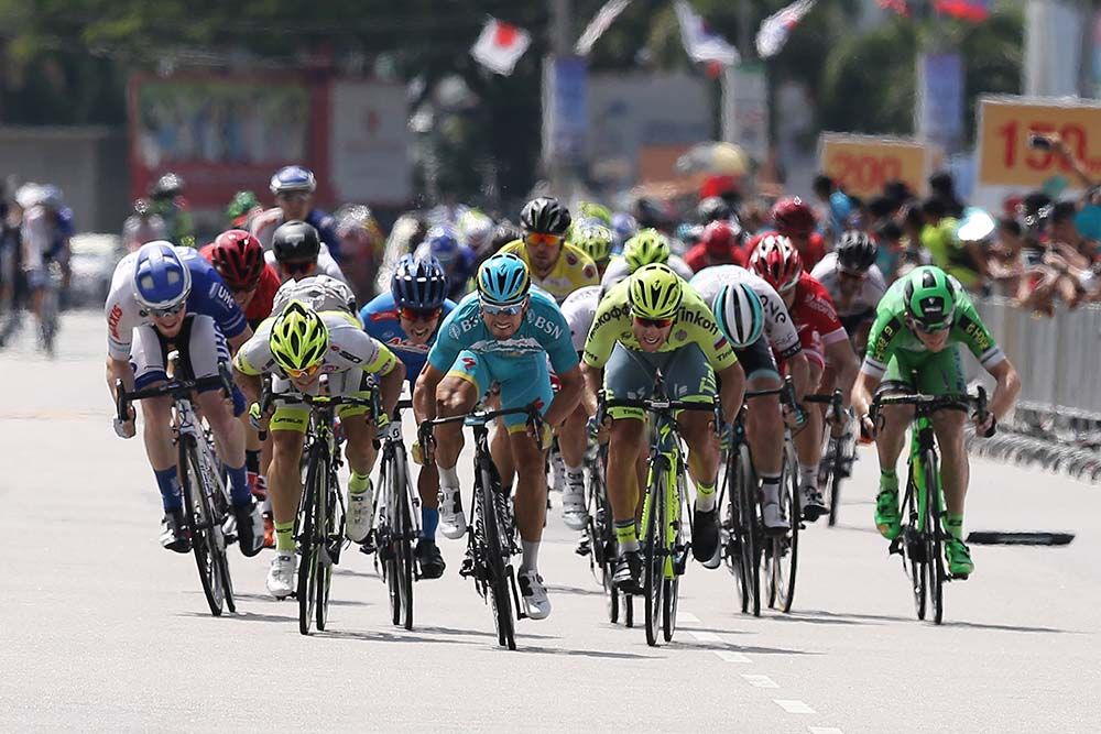 Andrea Guardini (Astana) is not the most aero but he is the fastest