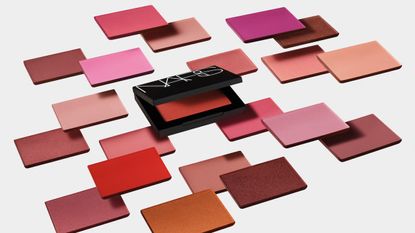 NARS blushes on a white background