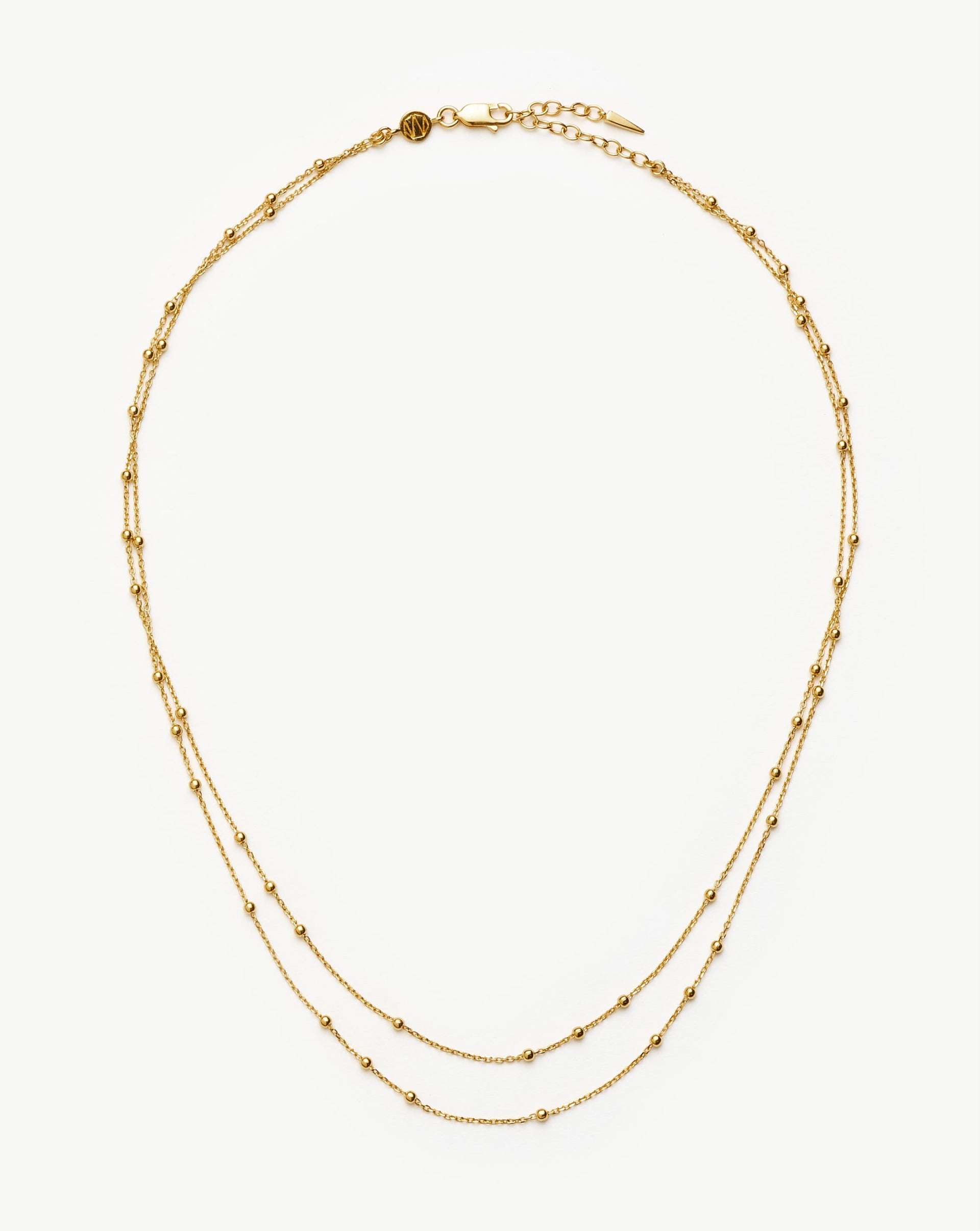 Double Chain Necklace - 18ct Gold Vermeil