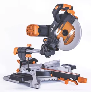 Evolution R255sms-Db 255mm Electric Double-Bevel Sliding Multi-Material Mitre Saw 220-240v