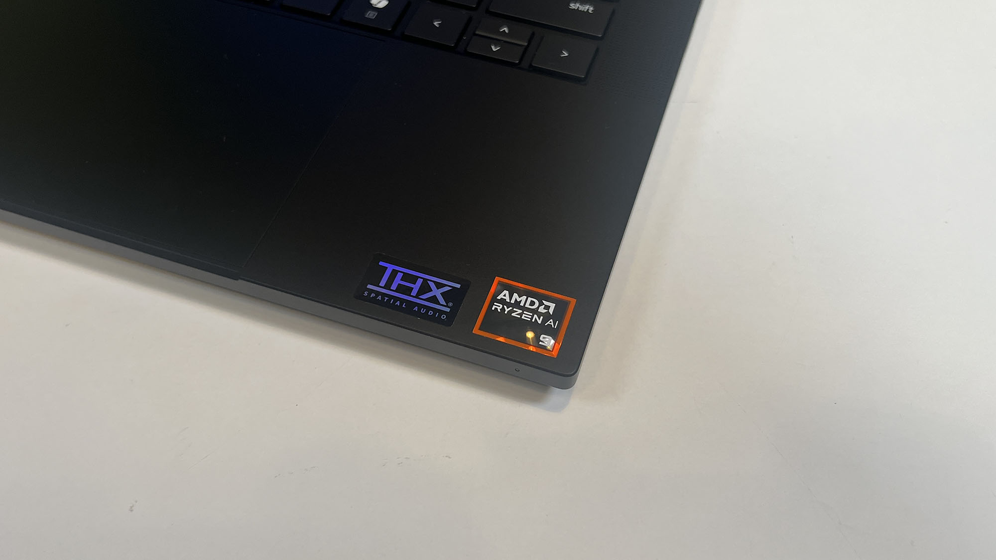 The internal spec stickers on the palmrest of the Razer Blade 14 (2025)