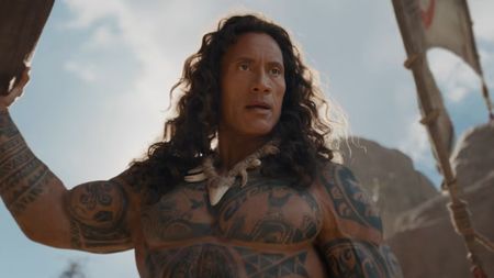 Dwayne Johnson as Maui in the live action Moana