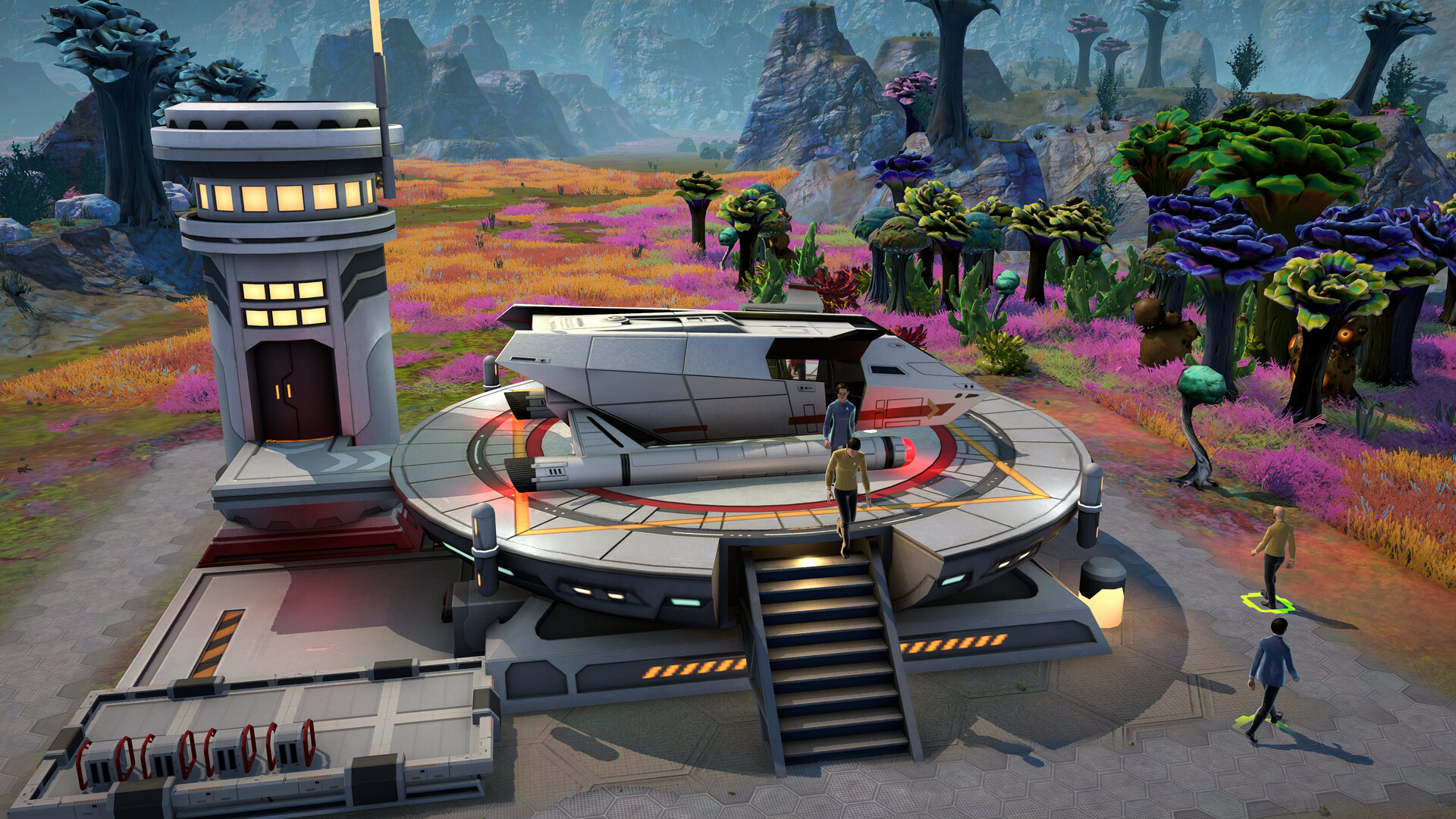 In Star Trek: Outposts Unknown the crew stand by a ship