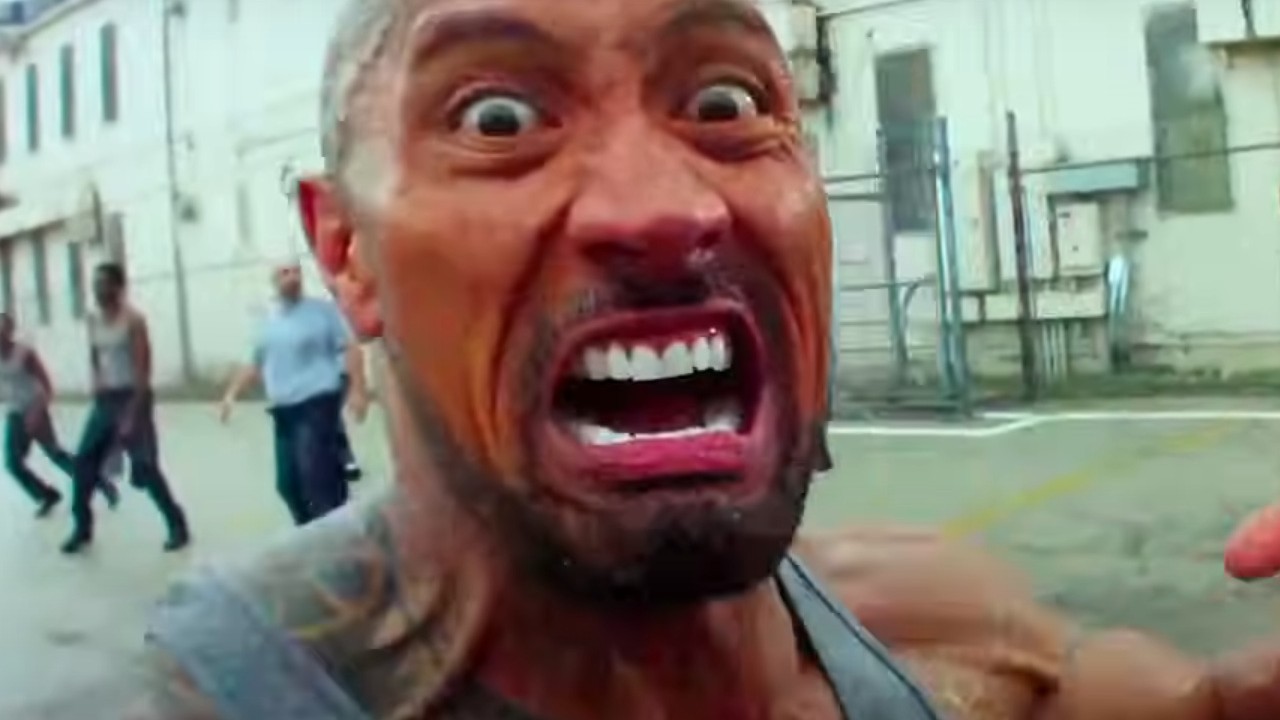 Dwayne Johnson screaming in Pain &amp;amp; Gain