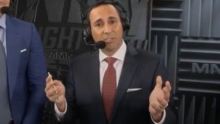 Joe Tessitore on Monday Night Football talking to the audience