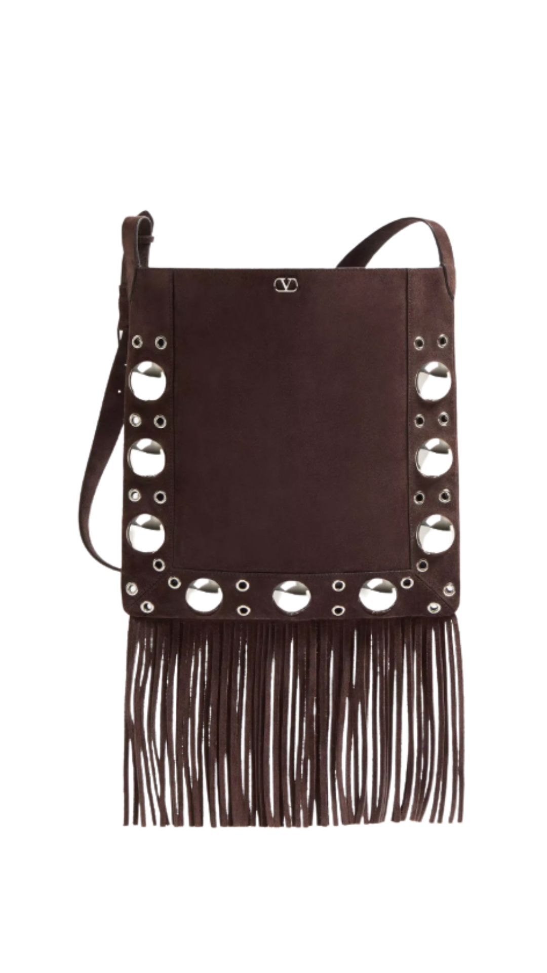 Valentino Garavani, Nellc&amp;ocirc;te Suede Shoulder Bag With Fringes