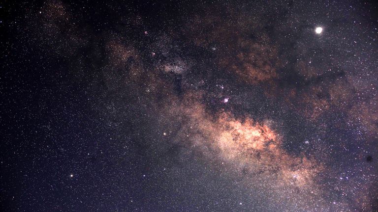 an image of the stars in the milky way