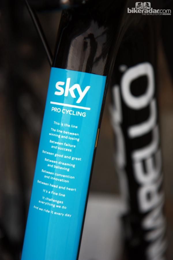 Somehow we get the feeling Team Sky riders don't have the time to read all of this while racing - probably better not to try, anyway.