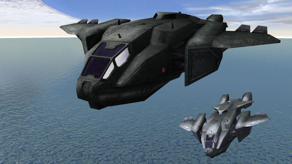 Two Halo dropships