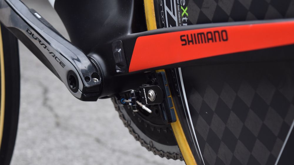 Team Sunweb's Giant road and timetrial bikes are equipped with Fouriers integrated brake systems