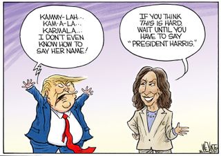 Political cartoon