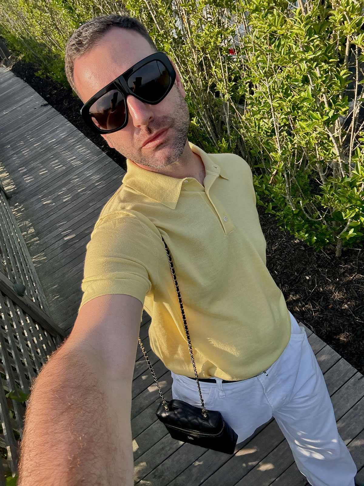 Bobby Schuessler wearing a Montauk outfit idea.