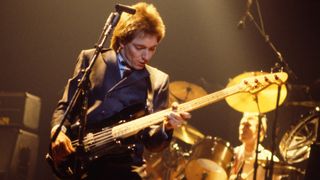 Bruce Foxton and Rick Buckler (drums) from The Jam performs live at The Palladium in New York on February 29 1980