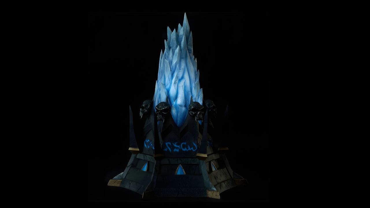 World Of Warcraft Frostmourne Sword Ice Pedestal