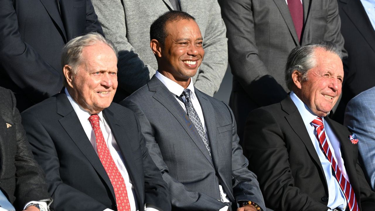 Jack Nicklaus, Tiger Woods, Gary Player