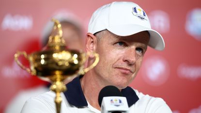 Luke Donald after winning the 2025 Ryder Cup
