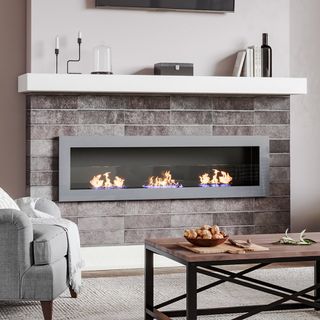 Dutta Wade Logan 140cm W Bio-Ethanol Fireplace