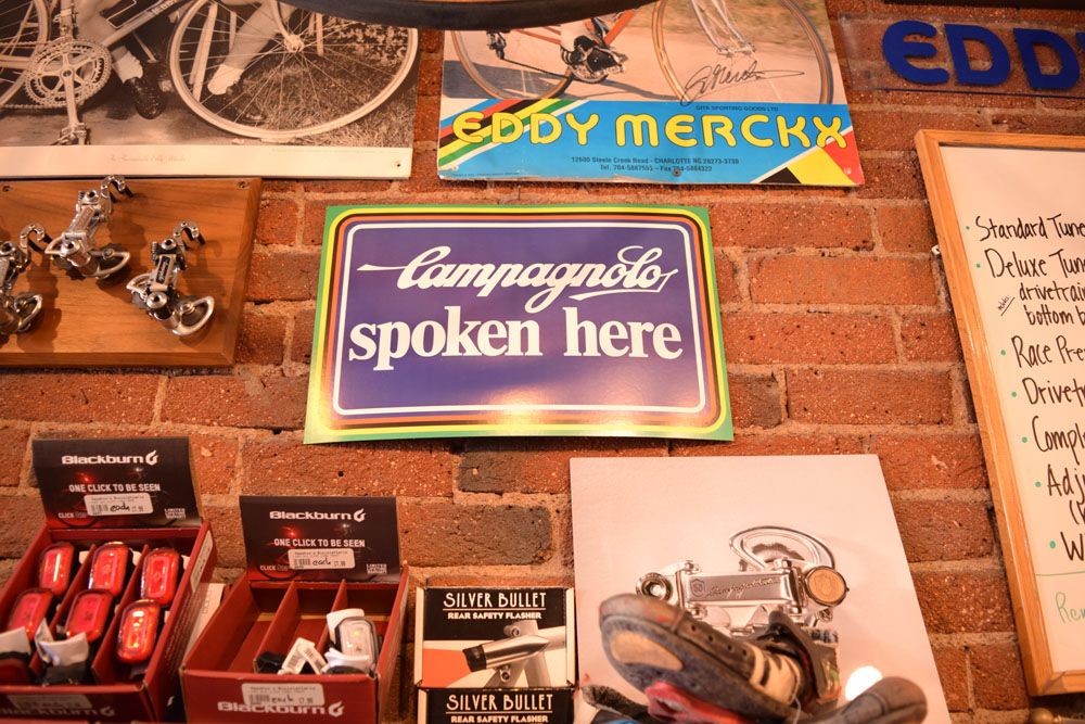 The Vecchio's Bicicletteria team are huge Campagnolo fans