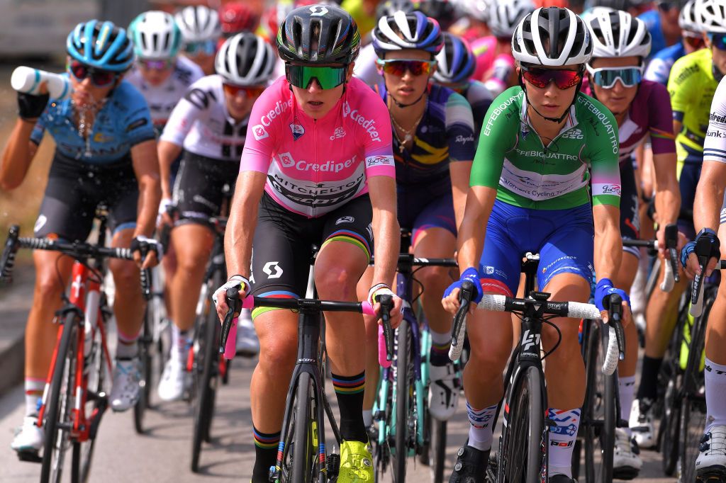 Overall leader Annemiek van Vleuten during stage 6 at the Giro Rosa