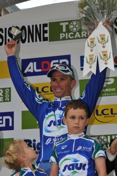 Jimmy Casper (Saur-Sojasun) made his third trip to the podium of the 2010 season