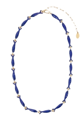 Claire V. , Enamel Sardine Necklace