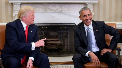 Donald Trump and Barack Obama