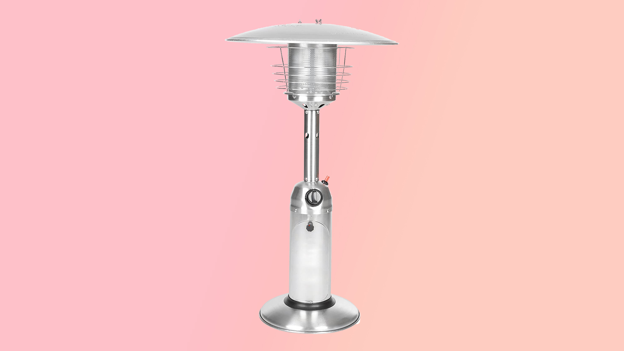Fire sense stainless steel table top patio heater