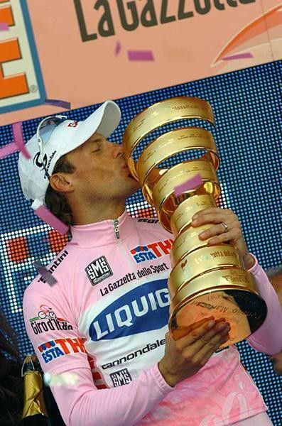 Golden glory: Italian Danilo Di Luca (Liquigas) is sitting pretty in the title hunt,