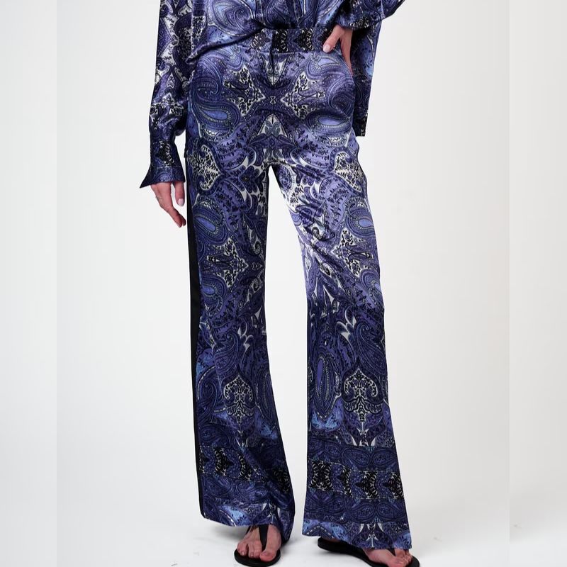 Amanda Wakeley printed silk trousers