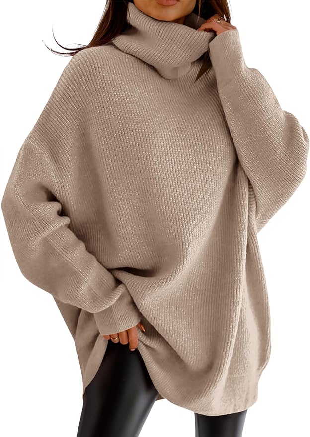 imesrun, Turtleneck Oversized Sweater