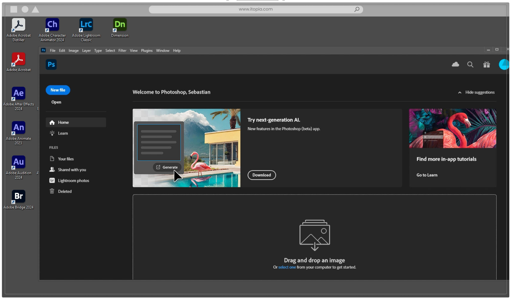 Virtual App Streaming e Secure Browsing, construído para instrução, da Itopia