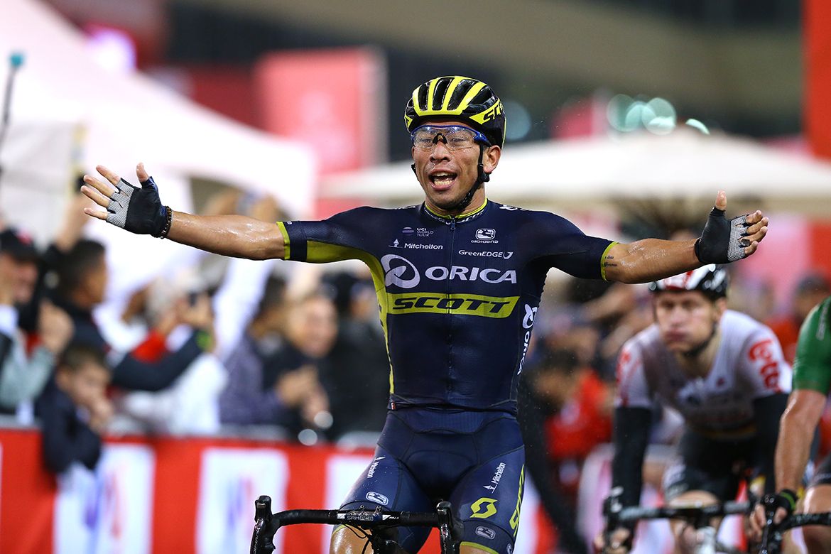 Caleb Ewan proves fastest in the Abu Dhabi Tour's final stage.