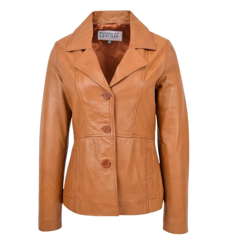 Image of leather blazer