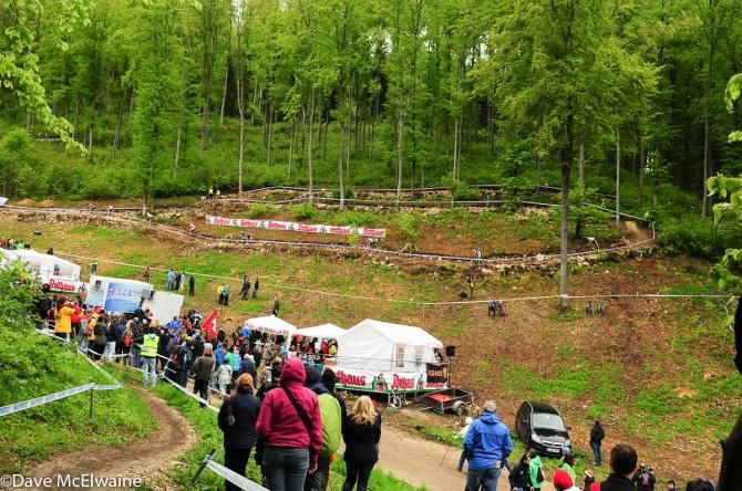 A section of the Albstadt World Cup course
