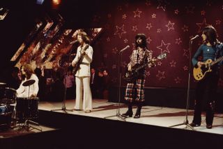 Badfinger in January 1972 (from left): Mike Gibbins, Pete Ham, Tom Evans and Joey Molland.