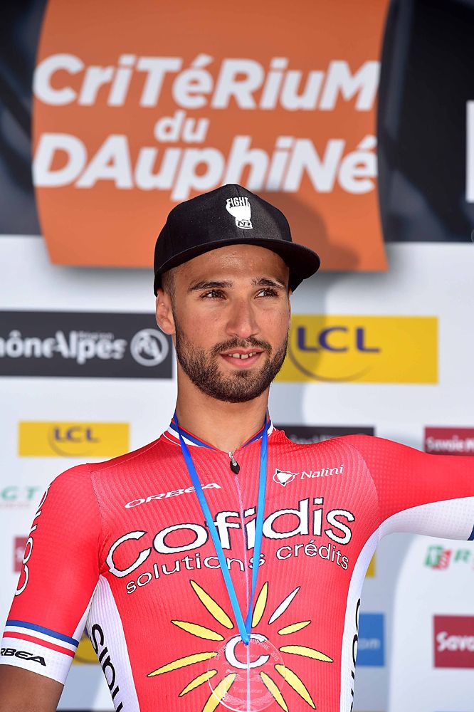 Nacer Bouhanni (Cofidis) gets his first WorldTour win of the 2015 season