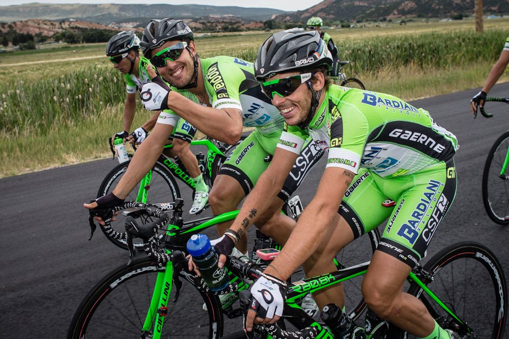 The Bardiani CSF looked happy to be racing in Utah.