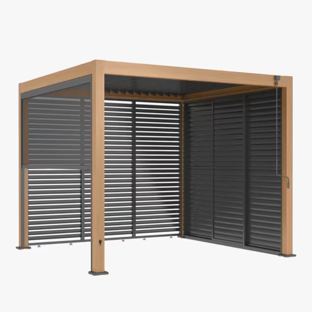 Lg Outdoor Sanctuary Pergola Bundle, 3 X 3m, Grey
