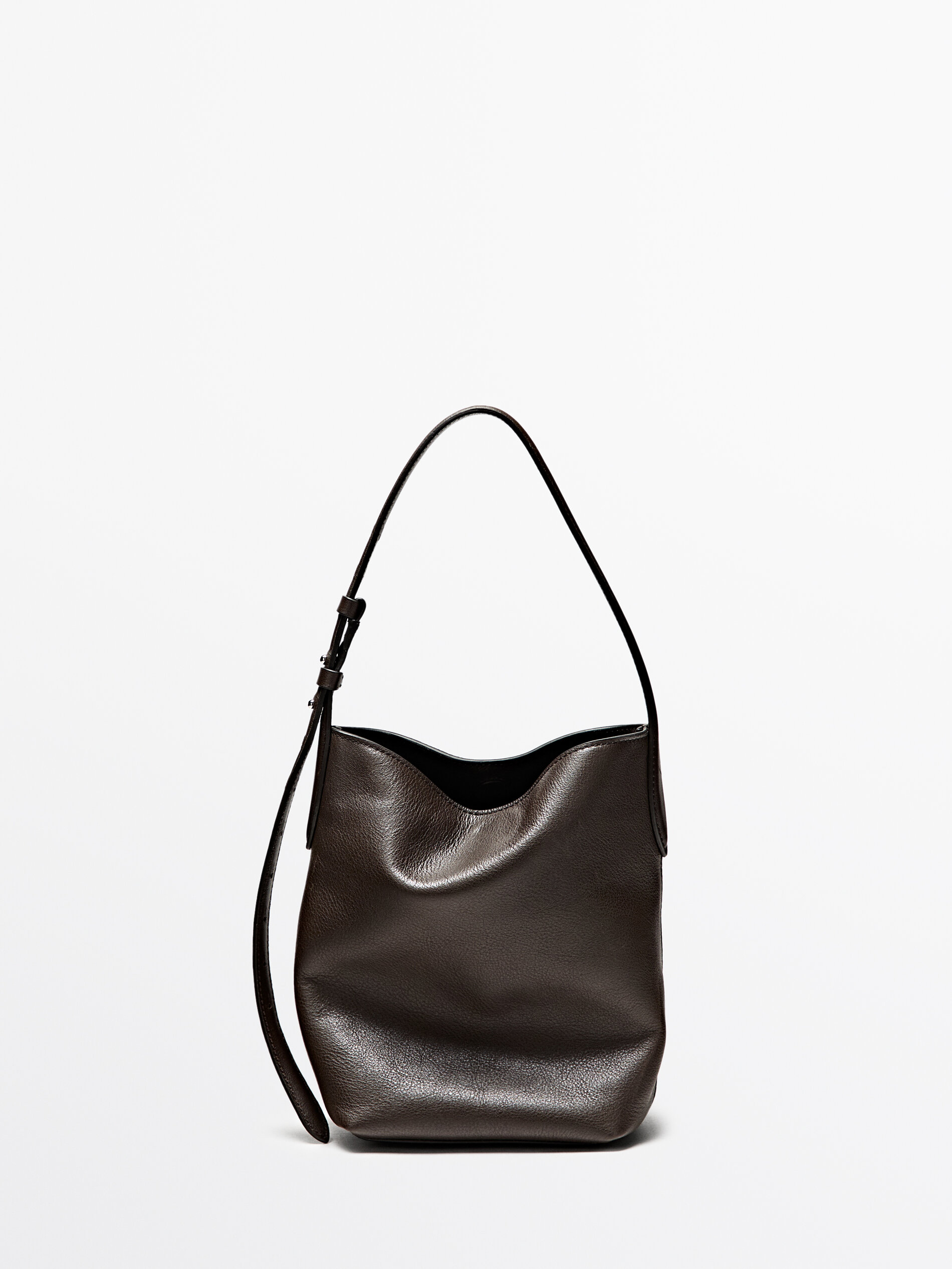 Nappa Leather Mini Bucket Bag