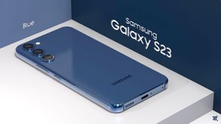 Galaxy S23 render in blue