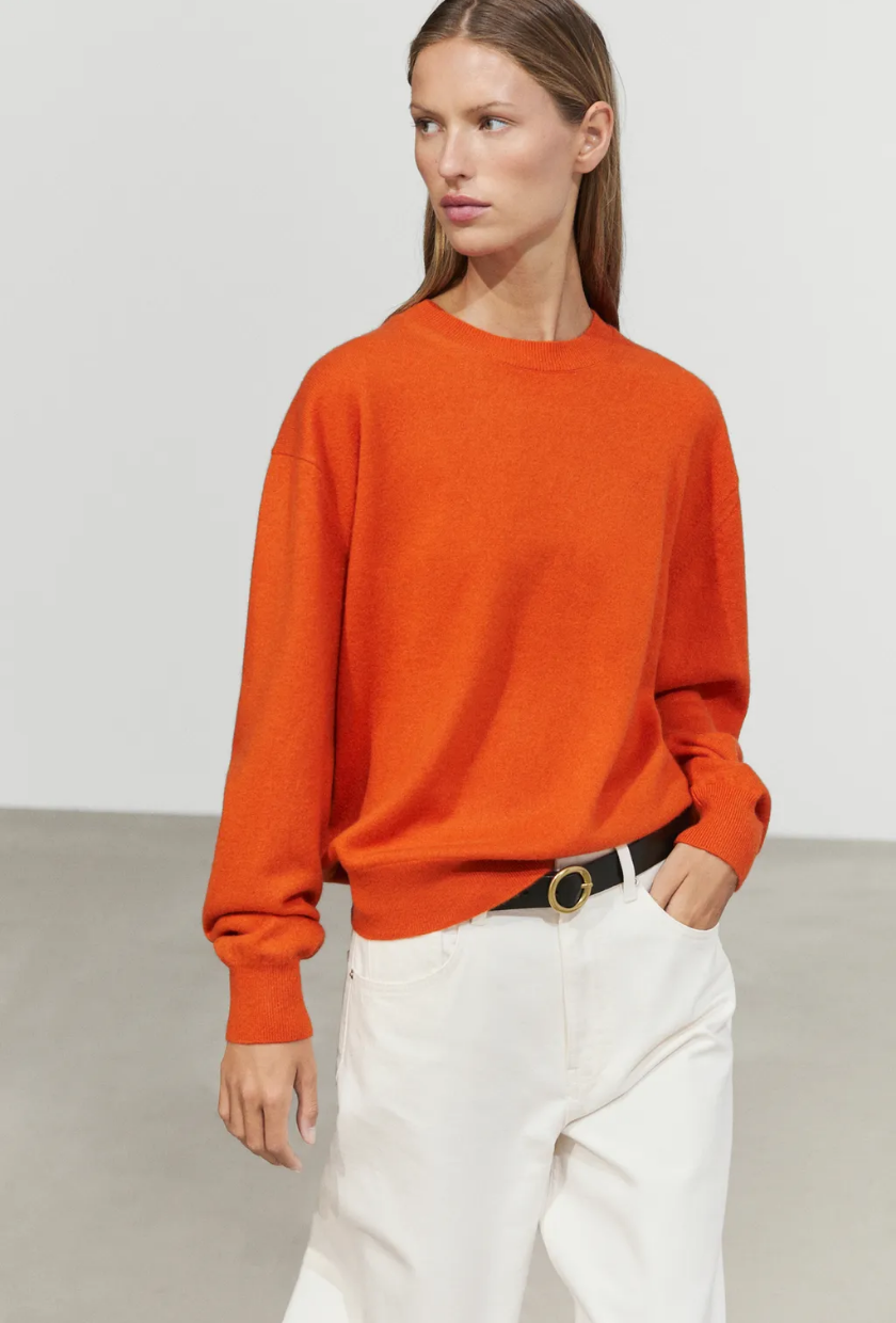 Massimo Dutti, 100% Cashmere Long Sleeve Sweater