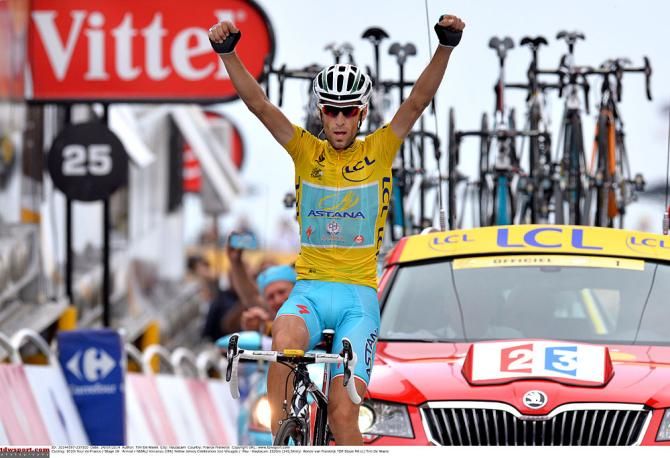 Vincenzo Nibali (Astana) wins stage 18 of the Tour de France