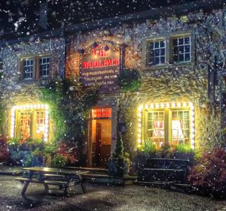 Emmerdale The Woolpack at Christmas 