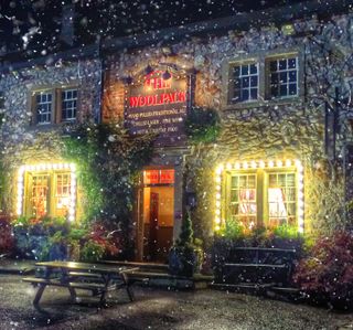 Emmerdale The Woolpack at Christmas