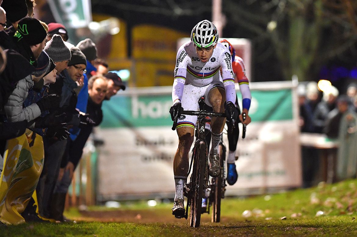 Wout Van Aert (Crelan-Vastgoedservice) in action in Diegem.