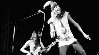 Gong’s Daevid Allen performing onstage in 1974