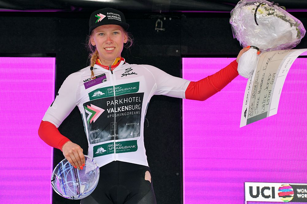 Lorena Wiebes (Parkhotel Valkenburg) best young rider at the Ladies Tour of Norway