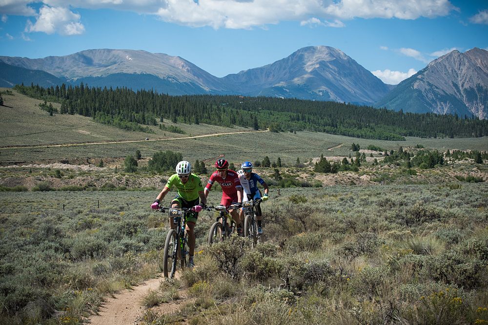 2016 Leadville 100 leaders in the men's race
