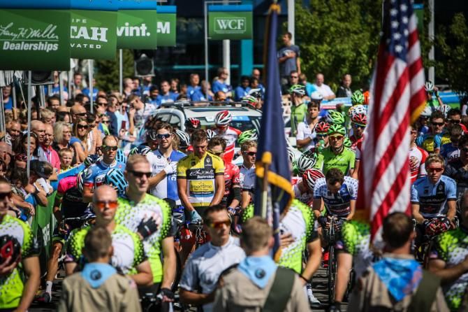 Jure Kocjan (SmartStop) comes to the line for the start